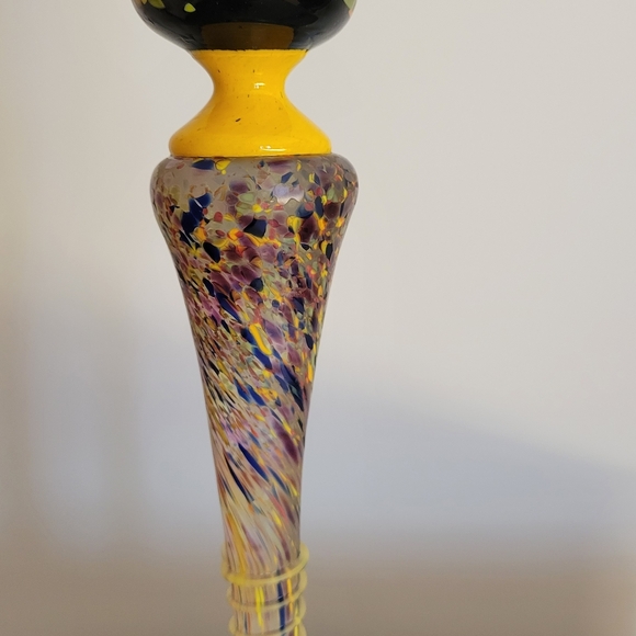 CASAFINA-Art Glass Candle Holder - Picture 3 of 6